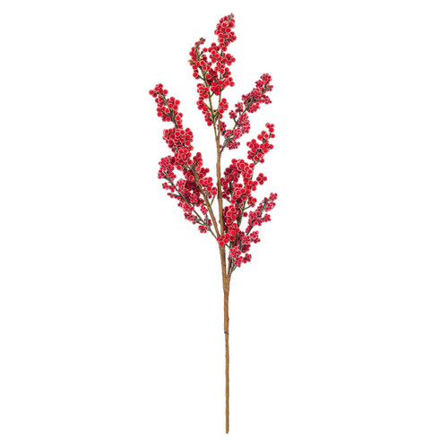  Vickerman Artificial Red Ice Berry Spray  