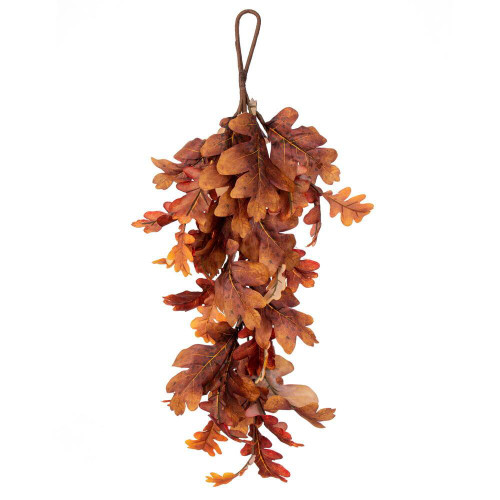  Vickerman Orange Autumn Oak Leaf Teardrop 