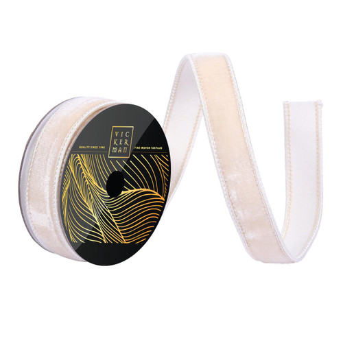  Vickerman 10yd Velvet Dupion Wired Ribbon 