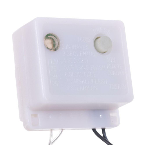  Vickerman 960Lt LED Flowing Cluster Icicle Set, Memory Remote Controlled with 8 Hour On/Off Timer 