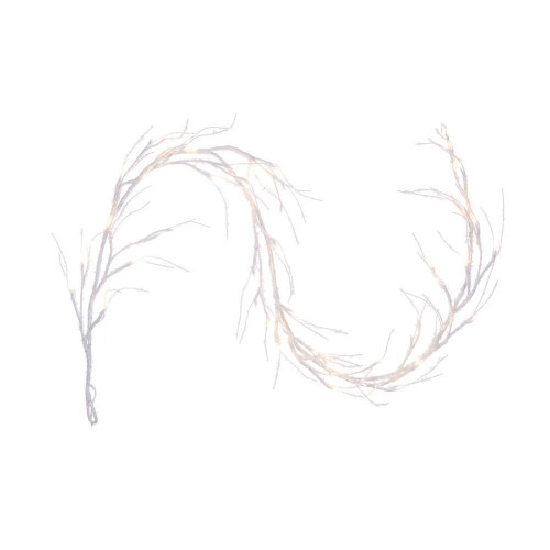  Vickerman 6' Icy Sugar Glitter Twig Garland 