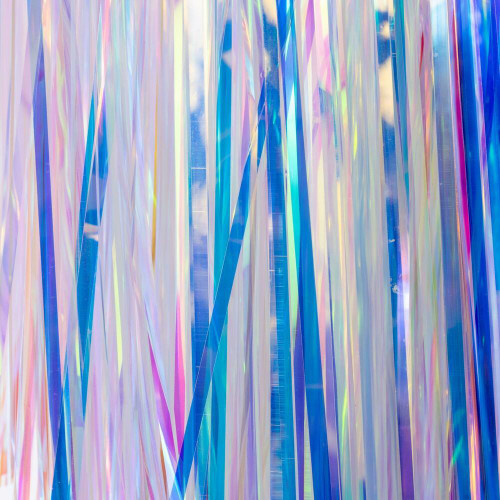  Vickerman 10' x 12" Tinsel Icicle Curtain, 4/Pack 