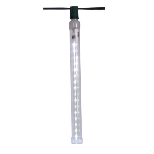 Vickerman 12 inch C7/E12 Warm White LED Bulb features a unique design that simulates falling snow 130 volts, 16 diodes, 1.35 watts