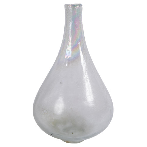 Vickerman Vickerman 16 inch Irridescent Rainbow Glass Vase This simple vase features a hint of rainbow glaze Pair with your favorite faux floral for the perfect finishing touch Each vase is slightly unique because each piece is hand blown This vase measur