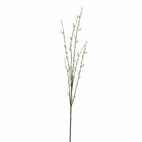 Vickerman 46 inch Artificial Fruit Branch with Cream Buds, Set of 3