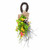 Vickerman Vickerman 28 inch Artificial Mixed Floral Teardrop With Orange And Yellow Flowers And Butterflies The Base Of The Teardrop Is Made Of Thin Spring Twigs