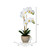 Vickerman 23 inch Artificial White Phalaenopsis In Pot