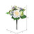 Vickerman 16 inch Artificial White Hydrangea Bush