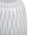 Vickerman Vickerman 13 inch White Frosted Glass Vase This lightly frosted vase is accented with a white diamond pattern Pair this vase with your favorite faux floral for the perfect finishing touch Each vase is slightly unique because each piece is hand bl