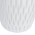 Vickerman Vickerman 13 inch White Frosted Glass Vase This lightly frosted vase is accented with a white diamond pattern Pair this vase with your favorite faux floral for the perfect finishing touch Each vase is slightly unique because each piece is hand bl