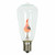 Vickerman Vickerman ST40 Incandescent Clear Flicker Flame E17 Medium Base Bulb, Brass Base, UL, 120V, 1 Watt/Bulb 10 Pack
