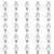Vickerman C9 Satin LED Cool White Bulb with Nickel Base, 130V .45 watts, 5 diodes, 25Pcs/Poly bag, UL and CSA Approved, package of 25