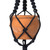 Vickerman 4.5 inch Terracotta Pot in Black Rope Hanger This terracotta pot is cradled in a navy blue rope hanger This pot incorporates great in modern decor This pot measures 4.5 inches tall and 5.75 inches wide 50percent TERRACOTTA, 50percent POLYESTER