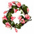 Vickerman 22 inch Artificial Dark Pink Magnolia Wreath