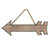 Vickerman 22 inch Rustic Arrow with Rope Hanger This arrow features a wood body with a metal edge and a jute rope hanger This arrow is the perfect wall decor that can incorporate into modern and rustic decor It measures 22 inch L x 6.75 inch H