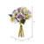 Vickerman 12 inch Artificial Violet Hydrangea and Rose Bouquet