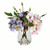 Vickerman 8 inch Artificial Light Pink and Purple Hydrangea
