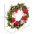 Vickerman 22 inch Artificial Light Pink and Coral Mixed Floral Wreath