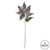 Vickerman Vickerman 20 inch Silver Pointed Pearl Poinsettia Artificial Christmas Stem, Pack of 3