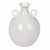 Vickerman 10 inch Light Gray Ceramic Pot with Handles This ceramic pot features a round body and small handles This pot can stand on its own as a decorative container or pair with any faux floral 100percent CERAMIC
