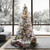  Vickerman Flocked Atka Pine Artificial Christmas Tree Color Changing 