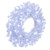 Vickerman Flocked White Artificial Wreath