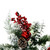 Vickerman Flocked Red and Silver Artificial Wreaths