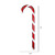  Vickerman Candy Cane Glitter Ornament 