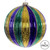 Vickerman Stripe Ball Ornament