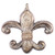 Vickerman 7.3 Antique Fleur-de-lis Christmas Ornament