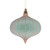 Vickerman 4 Onion Velvet Stripe Ornament