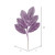 Vickerman 22 Glitter Magnolia Artificial Christmas Spray