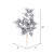 Vickerman 22 Glitter Mini Ruscus Leaf Aritificial Christmas Spray