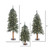  Vickerman Natural Bark Alpine Artificial Christmas Tree Set 