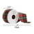  Vickerman 2.5"x10yd Grey Dupion Plaid Ribbon 