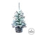  Vickerman Flocked Mini Pine Tabletop Artificial Christmas Tree 