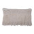  Vickerman Grey Plaid Fringe Cotton Pillow 