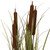  Vickerman Artificial Potted Green Grass with Cattails 