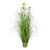  Vickerman Artificial Potted Artificial Grass and Daisies 