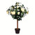  Vickerman Artificial Potted White Rose Tree 