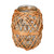  Vickerman Glass Jar with Woven Wicker 