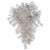  Vickerman Artificial 36" Flocked Alberta Teardrop 