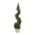  Vickerman Artificial Potted Green Rosemary Spiral Tree 