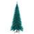  Vickerman 6.5 foot  x 34 inch  Slim Aqua Tinsel Artificial Unlit Christmas Tree with Folding Metal Tree Stand 