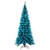  Vickerman 10 foot  x 50 inch  Slim Aqua Tinsel Artificial Pre-Lit Christmas Tree with Lights and Tree Stand 