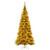  Vickerman 5.5 foot  x 30 inch  Slim Gold Tinsel Artificial Pre-Lit Christmas Tree with Warm White LED Mini Lights 