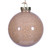  Vickerman 4 inch  Beige Ball Ornament. Includes 3 pieces per bag. 