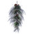 Vickerman 36 inch  Artificial Flocked Green Long-Needle Christmas Teardrop Unlit. 