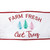  Vickerman 4 inch  x 10 Yards White/Red Farm Fresh Trees Wired Edge Christmas Ribbon. 