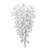 Vickerman Artificial Crystal White Teardrop 